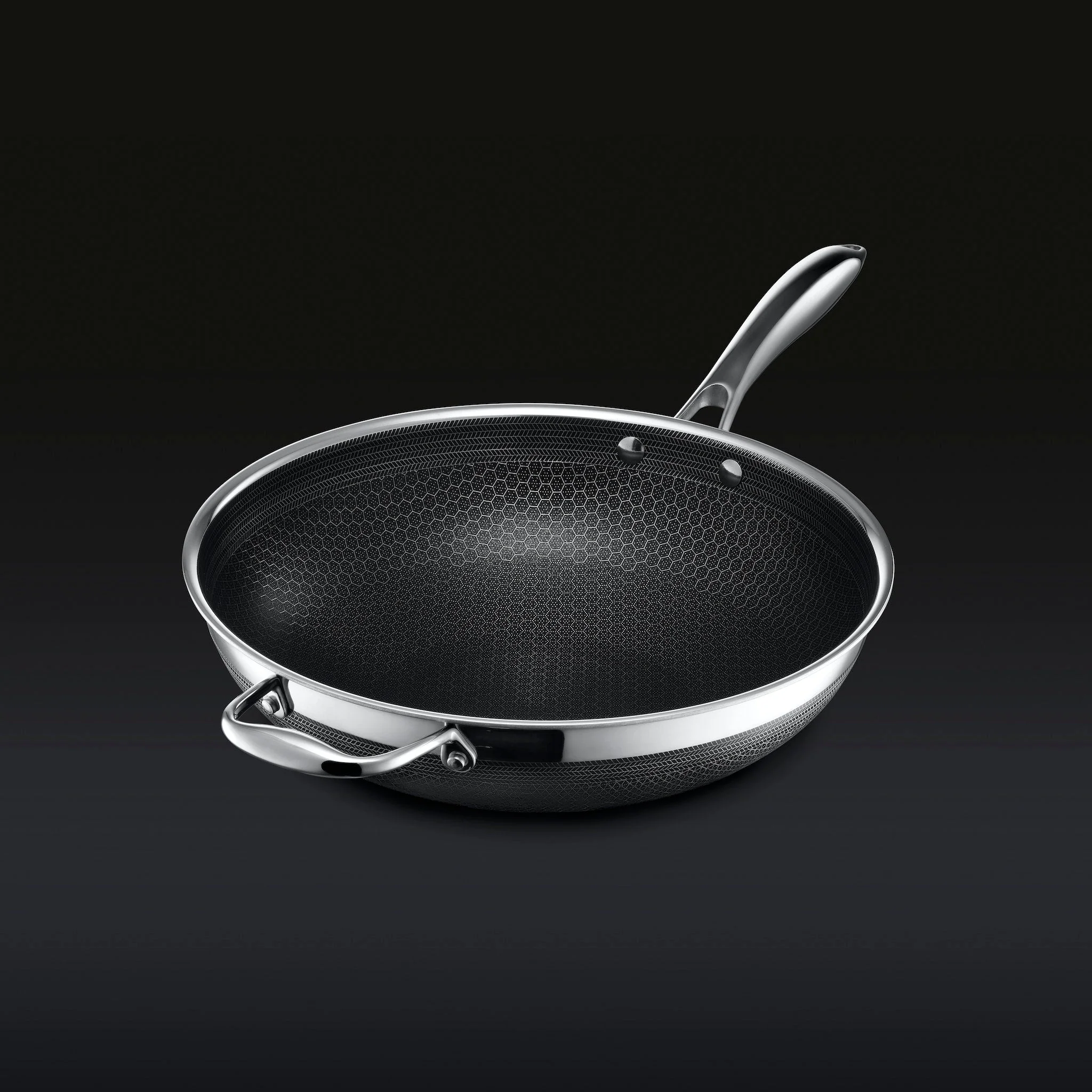 7 pc HexClad Hybrid Cookware Set w/ Lids & Wok - Image 4