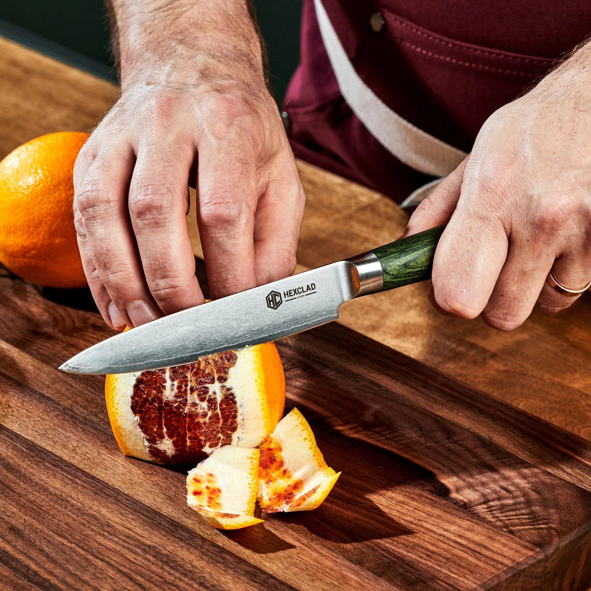 Damascus Steel 13 cm Utility Knife - Image 5
