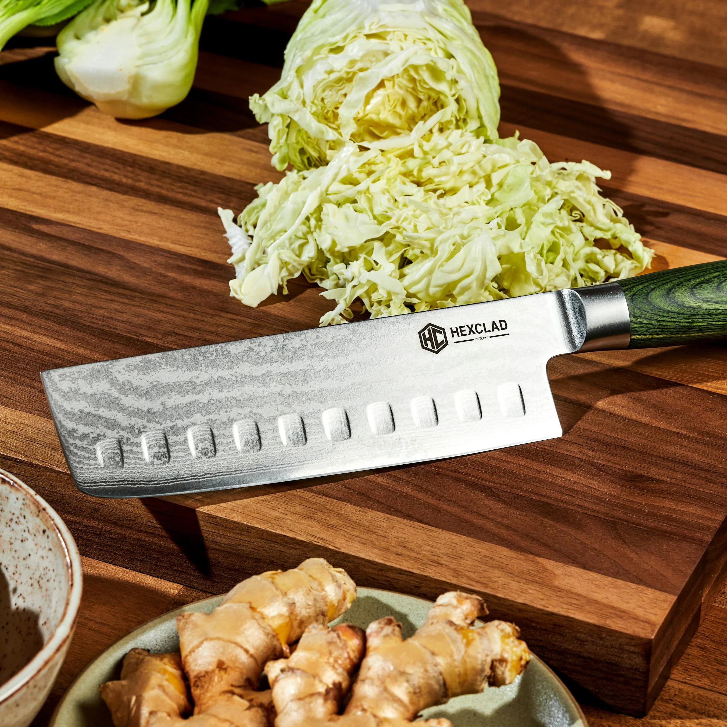 Damascus Steel 16 cm Nakiri Knife - Image 5